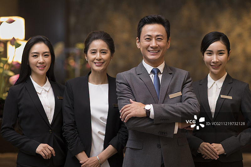 酒店服务人员肖像图片素材