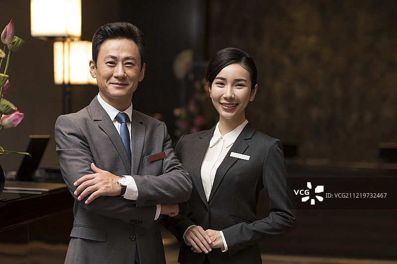 酒店服务人员肖像图片素材