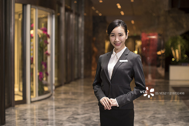 酒店服务员肖像图片素材