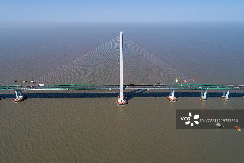 杭州湾跨海大桥 航拍图片素材