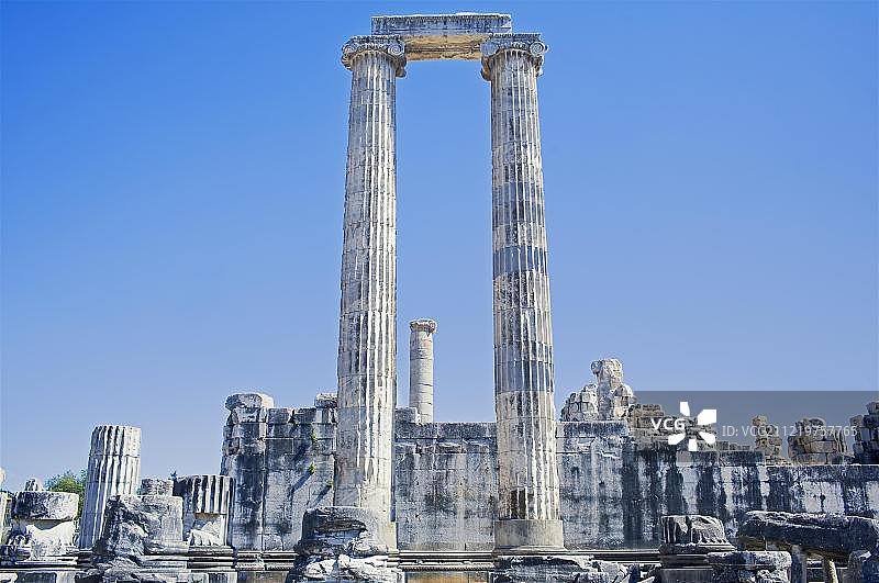 土耳其，迪迪马，阿波罗神庙的柱子图片素材