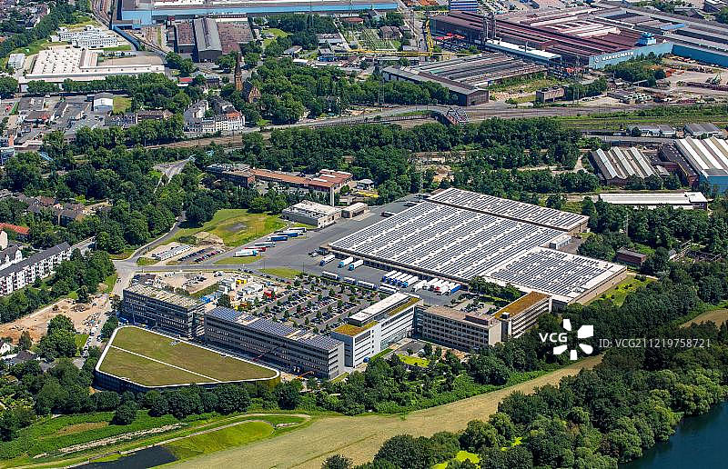 德国阿尔迪折扣店总部航拍照片图片素材