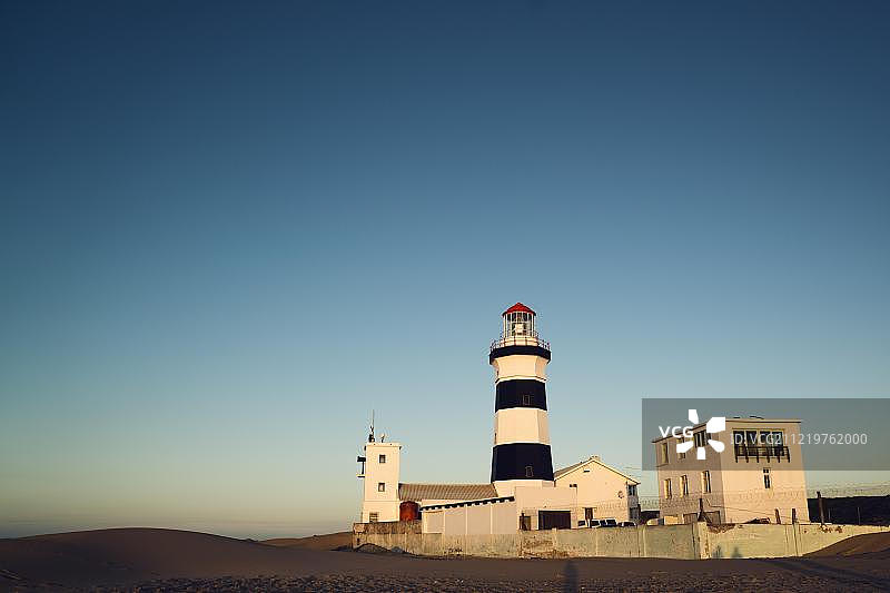 伊丽莎白港雷西非角灯塔，南非，非洲图片素材