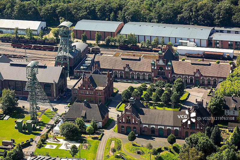 盖尔森基兴矿业股份公司青年风格矿工村，多特蒙德，鲁尔区，北莱茵-威斯特法伦，德国，欧洲图片素材