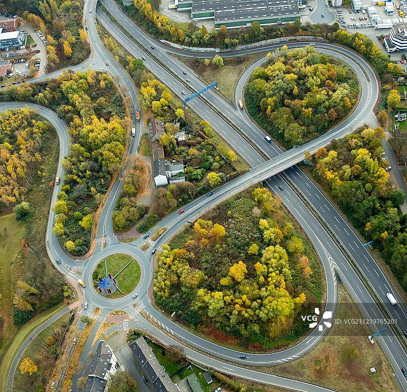 德国波鸿环岛雕塑景观图片素材