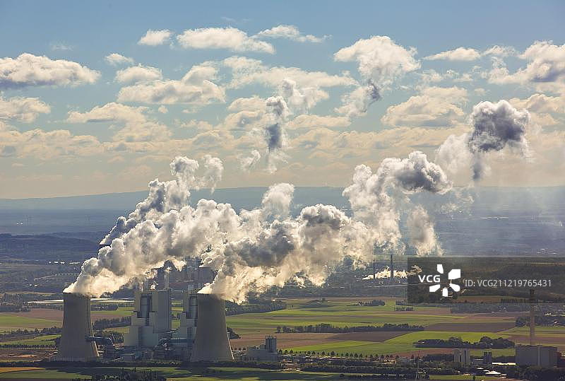 褐煤发电厂、褐煤矿、RWE Power AG Neurath发电厂、RWE Energie AG Niederaussem发电厂图片素材