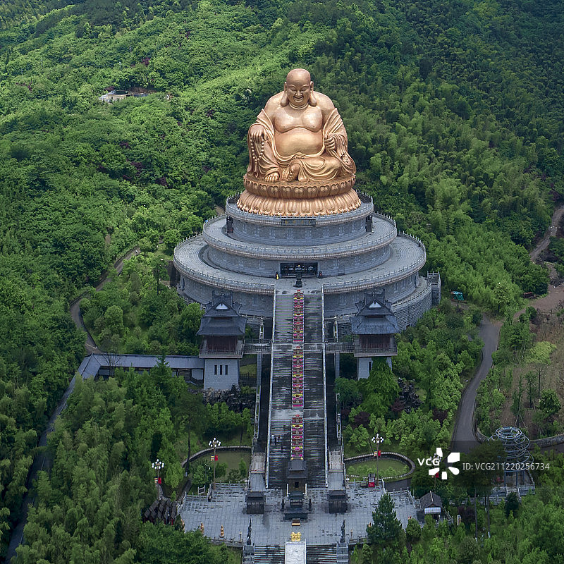 雪窦山大佛图片素材