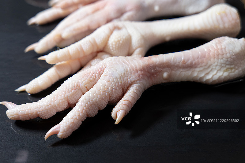 鸡爪食材特写图片素材