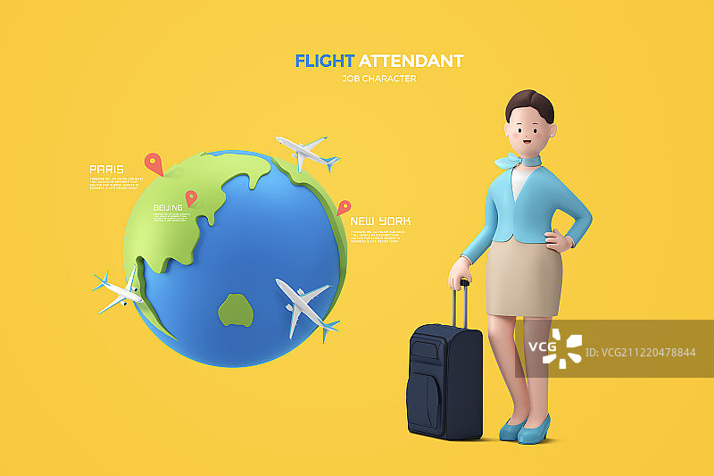 3D职业和工作角色025图片素材