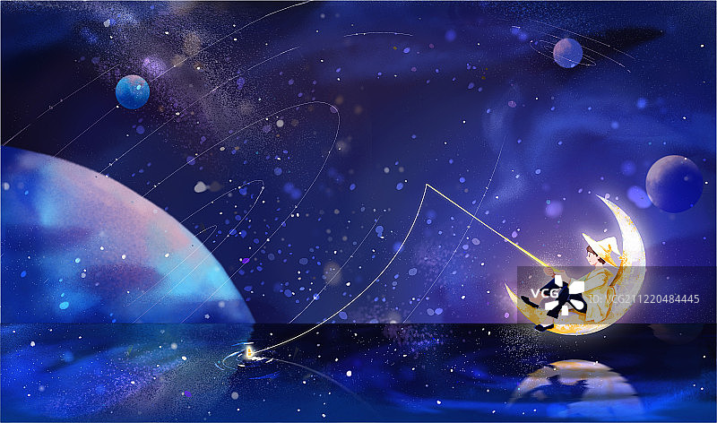 想象力概念：儿童梦想插画003图片素材