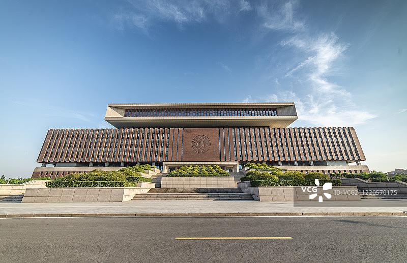 南开大学津南校区建筑-图书馆图片素材