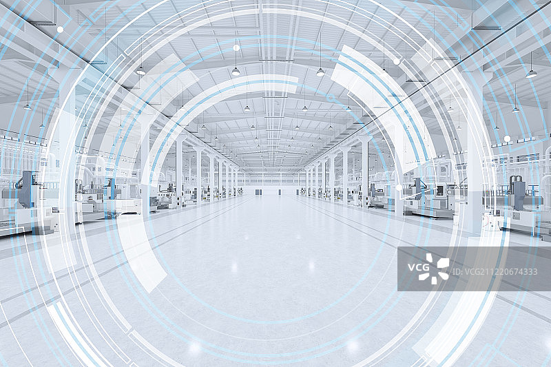 大数据科技智能化工厂车间图片素材