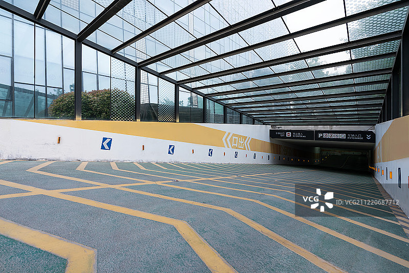 停车场入口图片素材