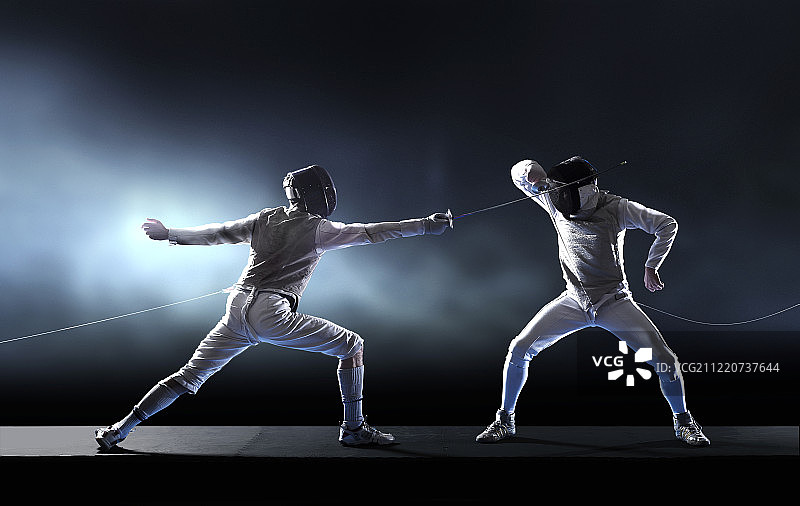 男子击剑图片素材