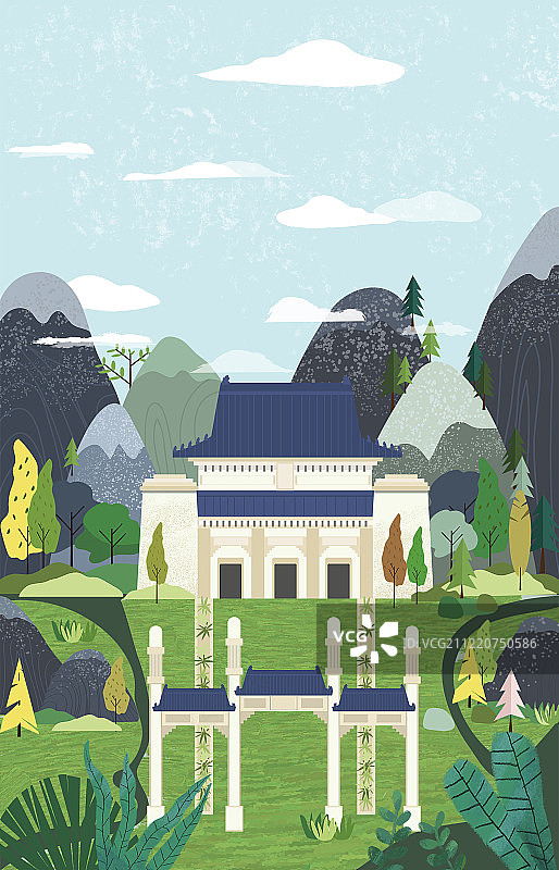 南京旅行地标中山陵图片素材