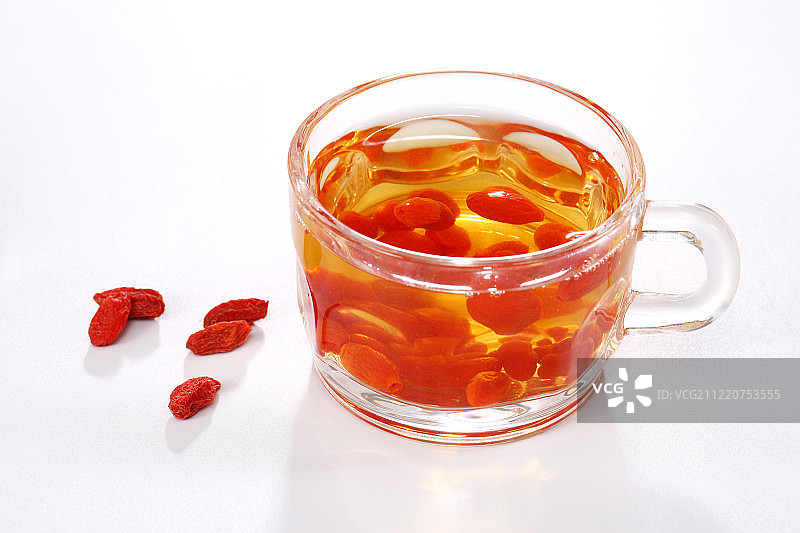 枸杞与枸杞茶图片素材