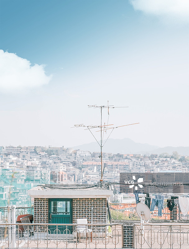 韩国首尔解放村梨泰院的巷道之旅图片素材