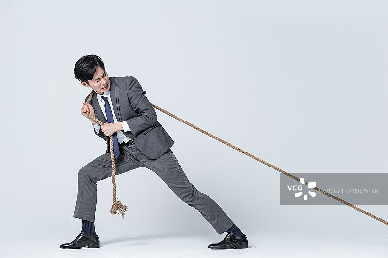 拉，绳索，决心，努力，疲劳，就业，商人，白领，旅程，挑战，逆境图片素材