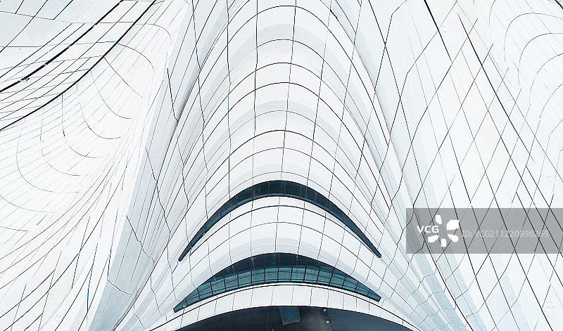 航拍中国湖南长沙城市地标建筑景观——梅溪湖国际文化艺术中心图片素材