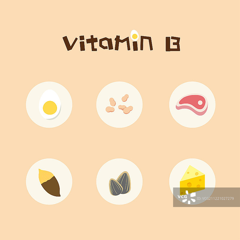 富含维他命B的食物图片素材