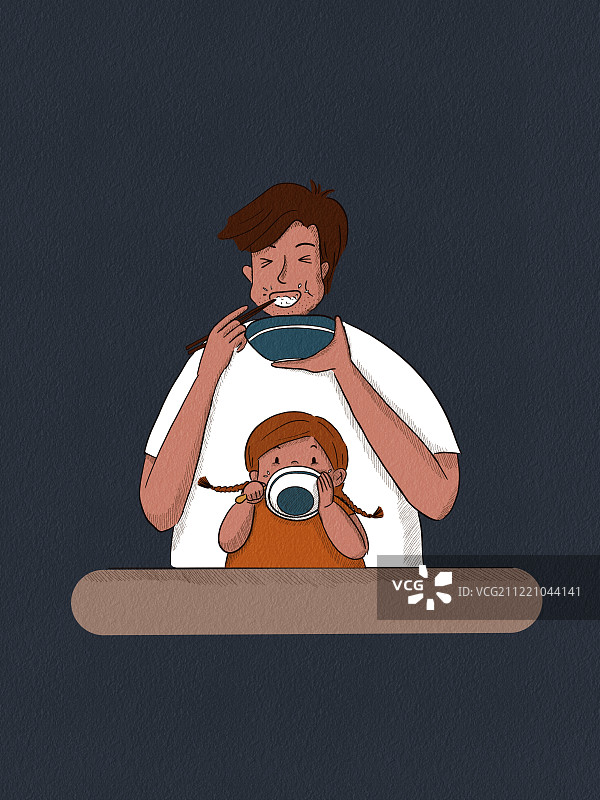 父女日常图片素材