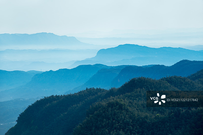四川宜宾竹海远眺图片素材