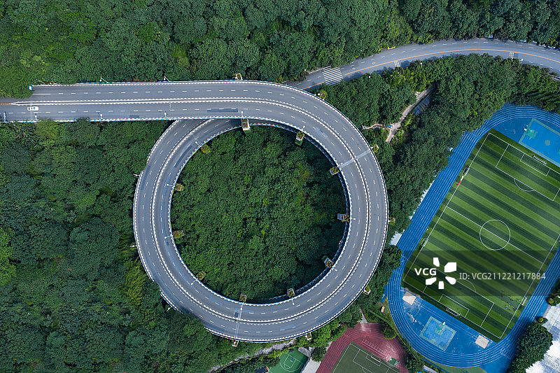 航拍重庆的桥图片素材