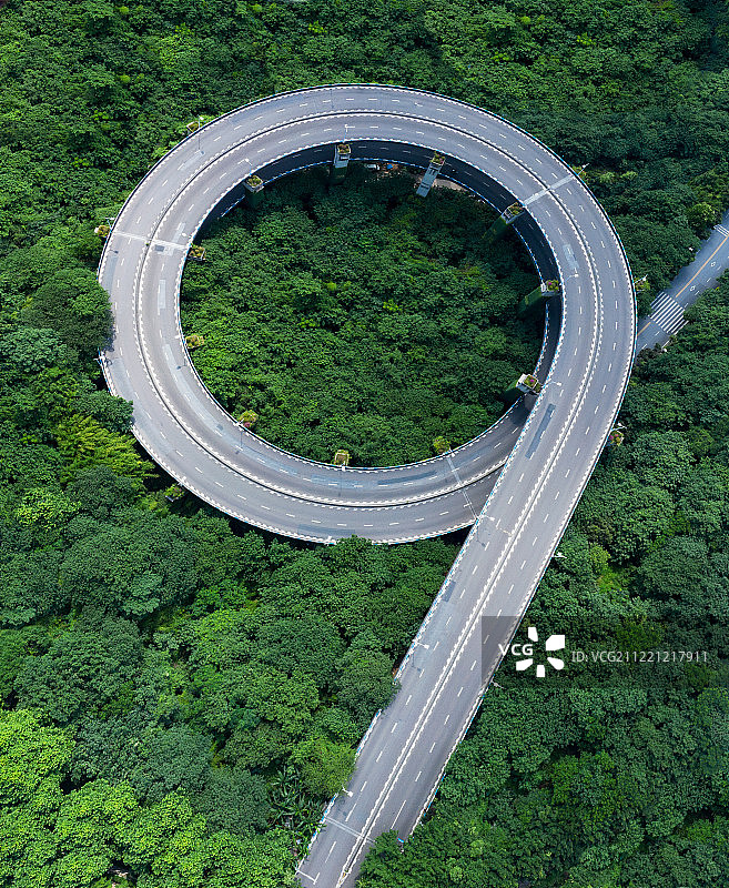 航拍重庆的桥图片素材