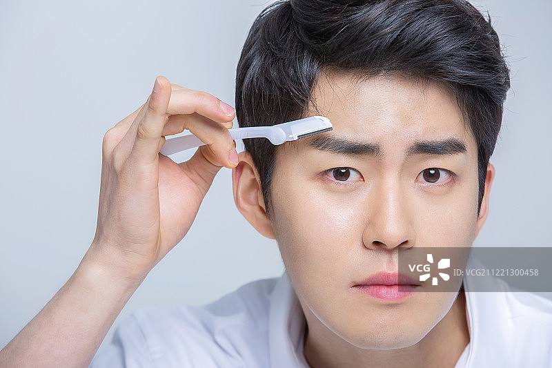 眉毛，美容，韩式，拔眉毛，眉毛蜜蜡图片素材