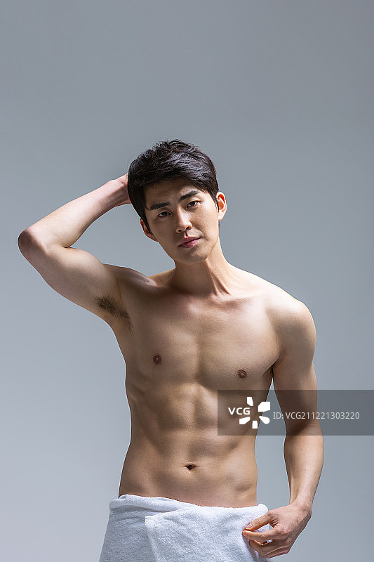 韩国人，健康生活，健美，肌肉发达，人体肌肉，体型，好看的男人，腹肌图片素材