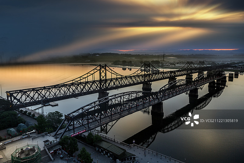 美丽鸭绿江图片素材