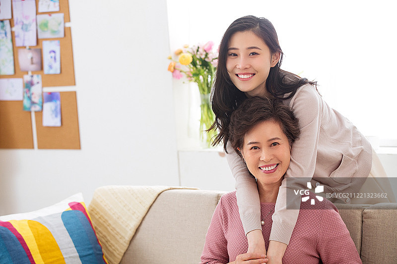 幸福母女图片素材