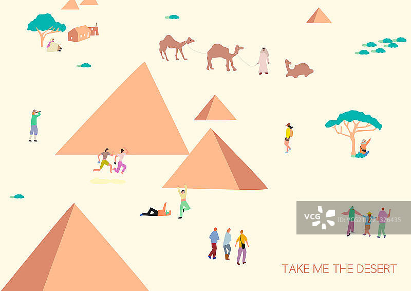 旅行背包客埃及金字塔图片素材