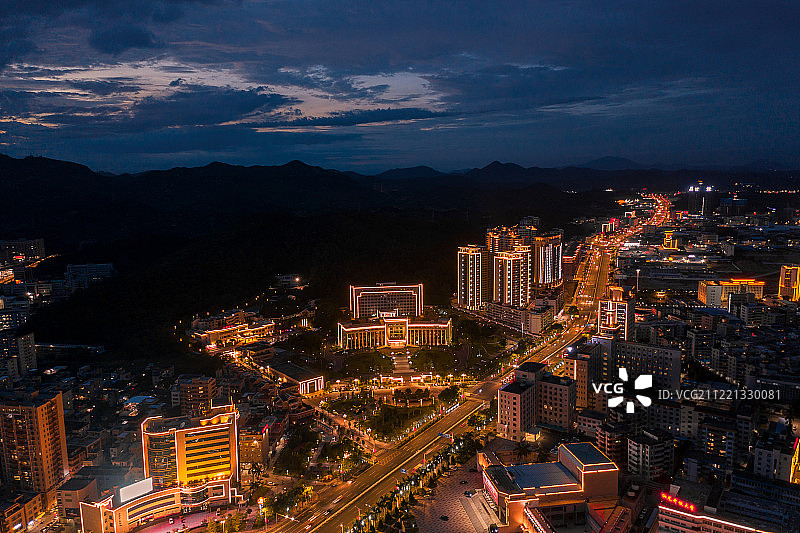 汕尾城市夜景图片素材