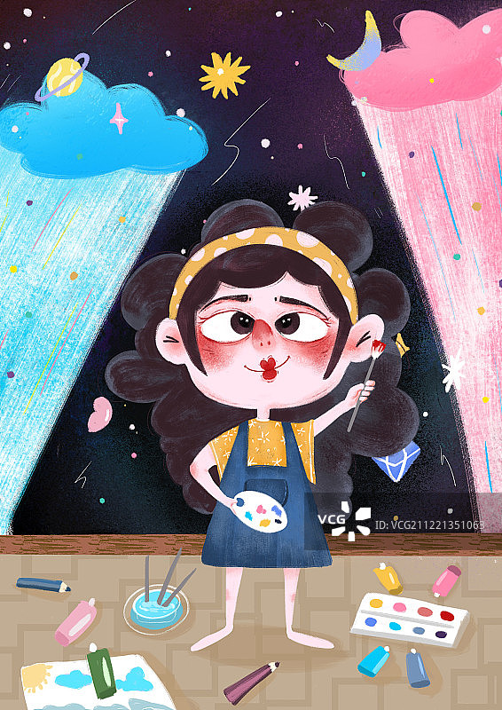 小小画家图片素材