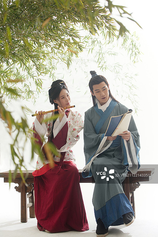 古装情侣图片素材