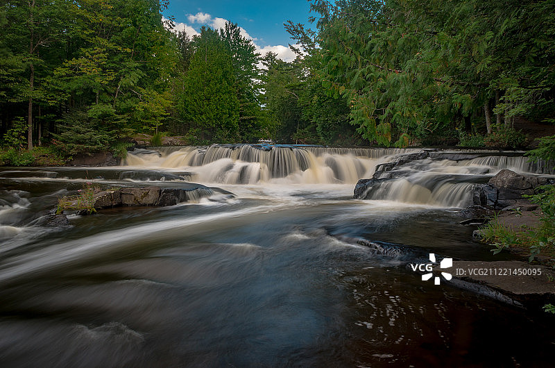 上邦德瀑布图片素材