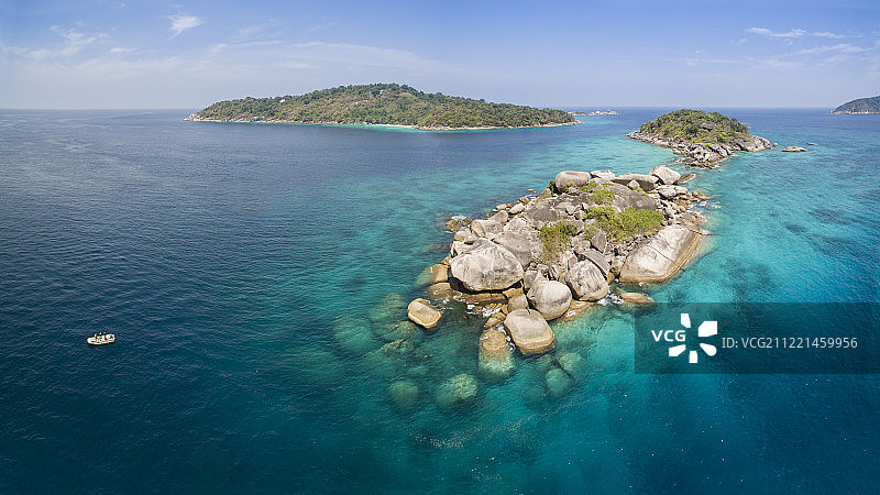 泰国斯米兰群岛鸟瞰图片素材