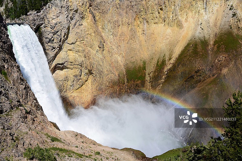 下瀑布图片素材