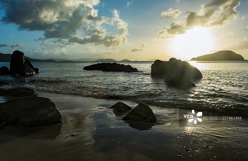 弗朗西斯湾日落图片素材