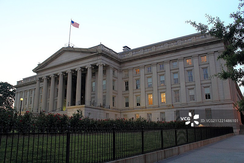 美国财政部图片素材
