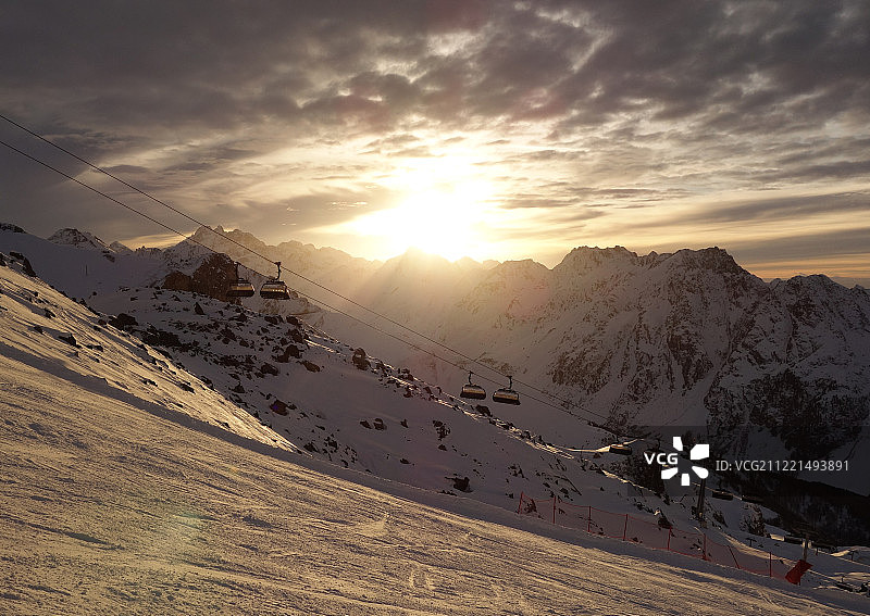 伊施格尔日落图片素材
