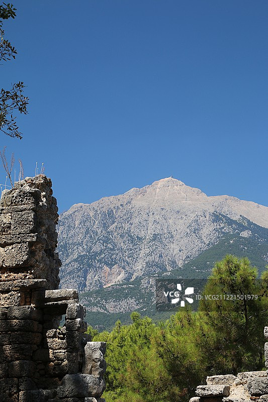 土耳其的法塞利斯古城遗址图片素材