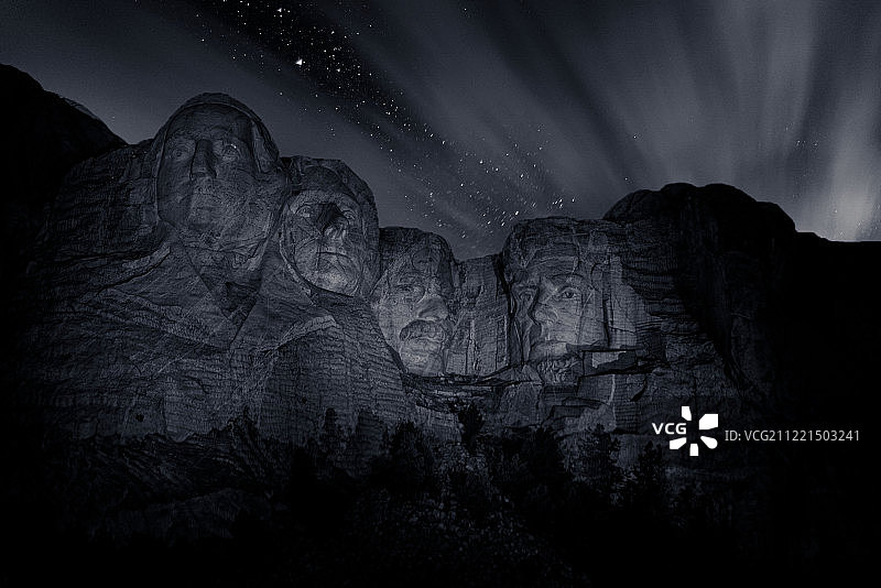 拉什莫尔山图片素材