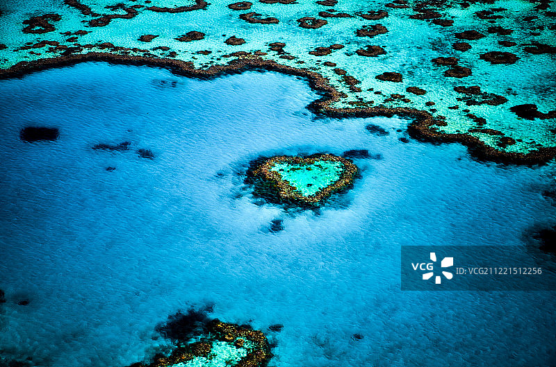 心形礁图片素材