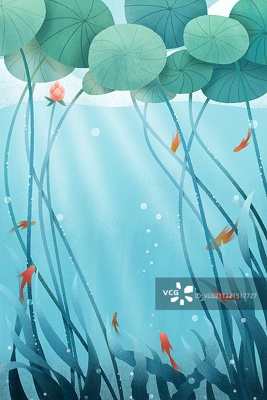 夏日清凉元素图片素材