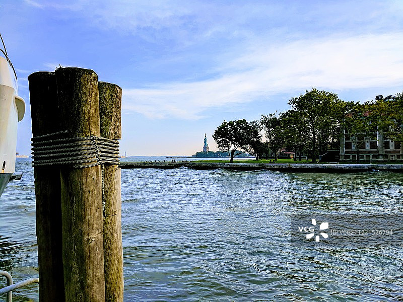 埃利斯岛的自由图片素材