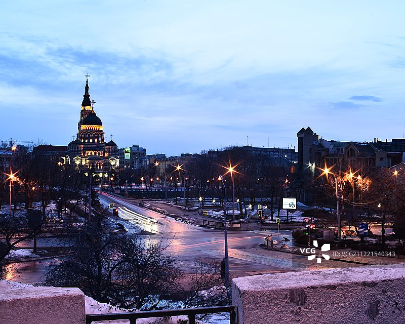 哈尔科夫布拉戈维申斯基主教座堂，乌克兰图片素材