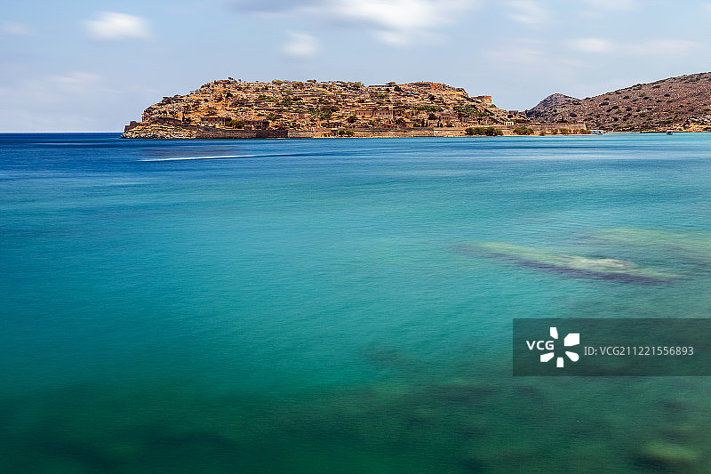 克里特岛卡利东岛（Spinalonga）图片素材