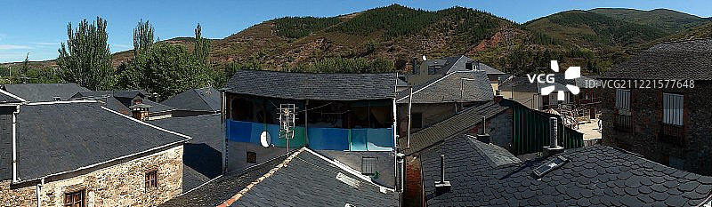 莫利纳塞卡的板岩屋顶图片素材